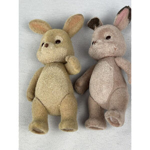 2018 Just Play FW & PETER RABBIT Poseable 2 figures Flocked Easter Bunny 4” Tall